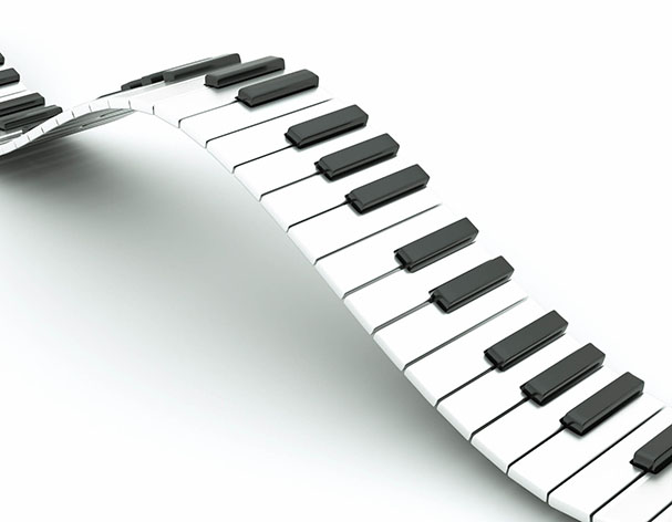 Floating Piano Keyboard