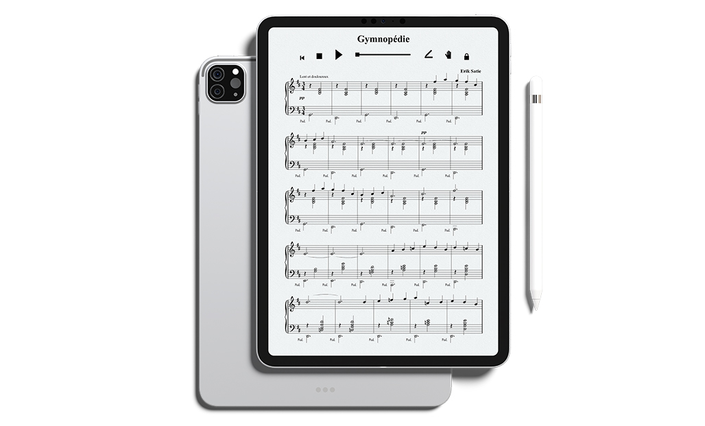Sheet Music with Playbar on iPad
